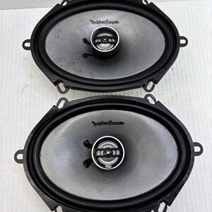 Rockford Fosgate Punch 6x8” 2 Way 120 Watts Peak Speakers 4 Ohm Tested
